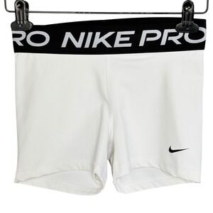 Nike Pro Dri-FIT Women's S Compression Shorts White 3" Inseam